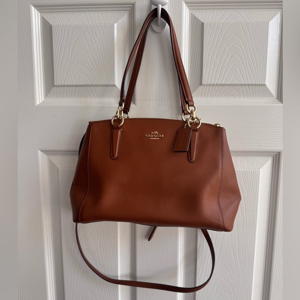 Coach Tan Leather Shoulder Bag